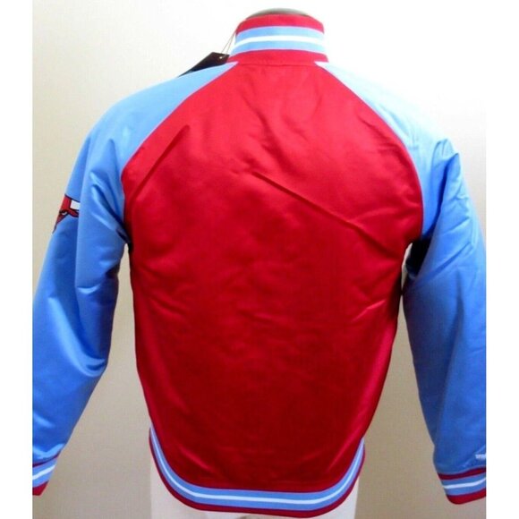 Mitchell & Ness Chicago Bulls Men's NBA 1996 Finals Satin Snap Up Jacket NWT - Picture 3 of 7